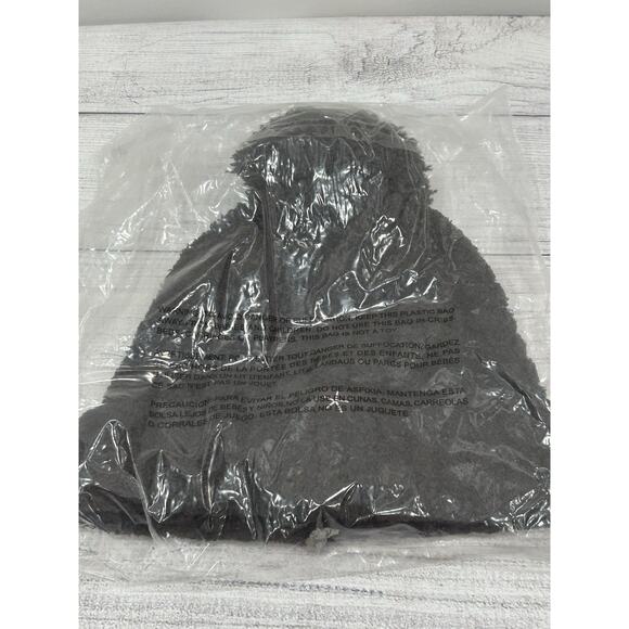 NWT Barefoot Dreams CozyChic Cable Beanie With Pom Pom Dark Brown OS‎ Gift Warm